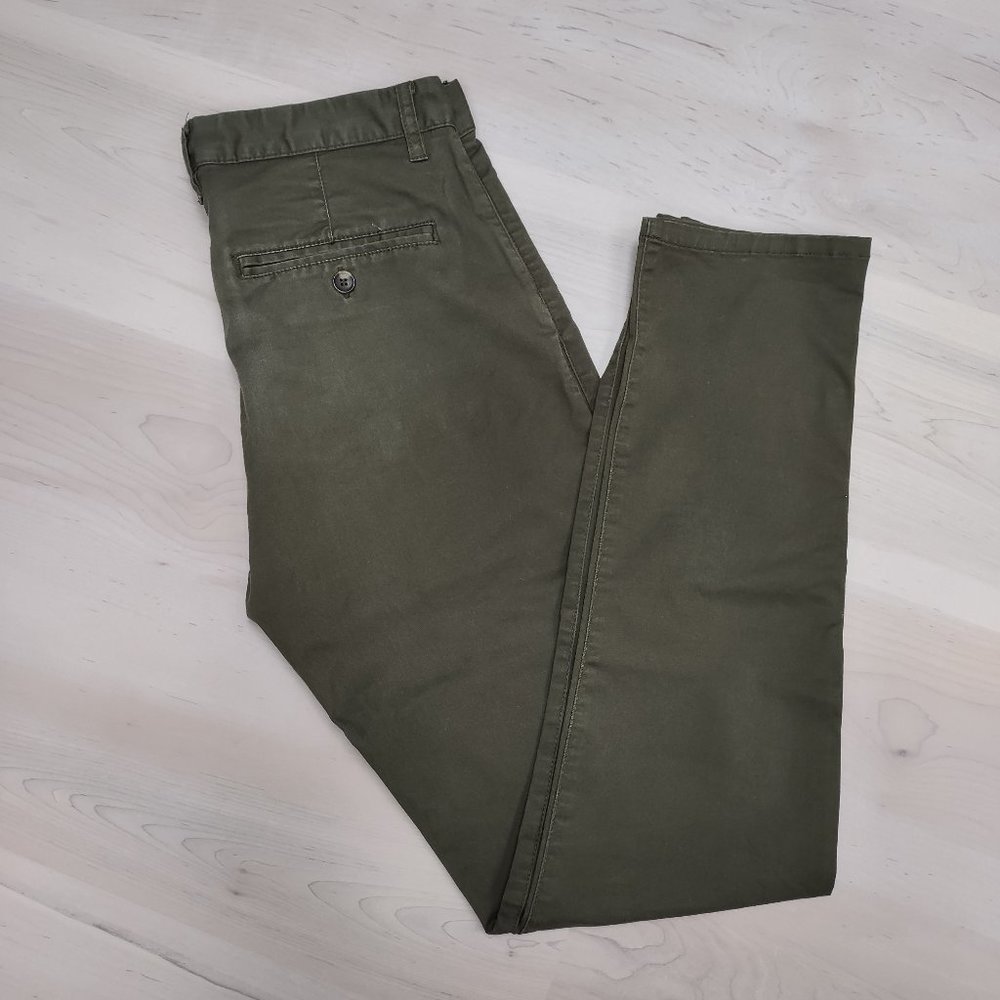 Forever21 Olive Green Slim Dress Pants